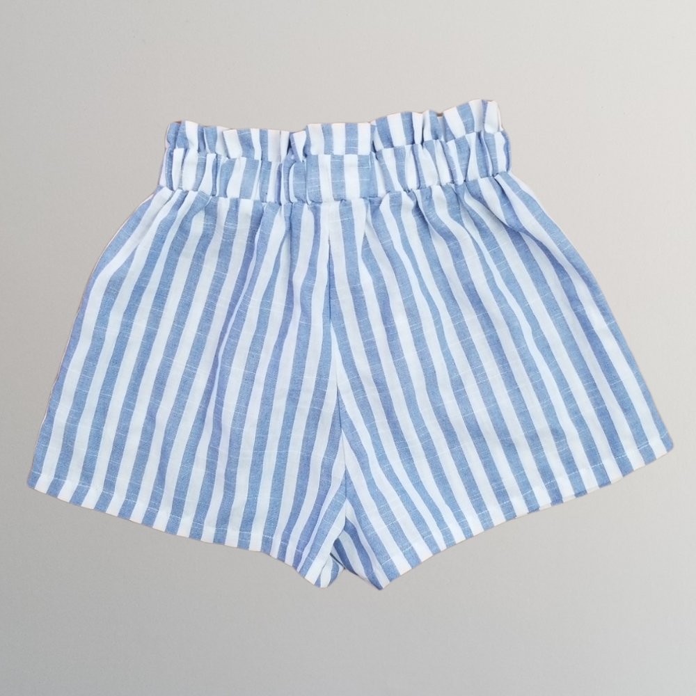 Shein Striped Paperbag Shorts - Picture 3 of 8